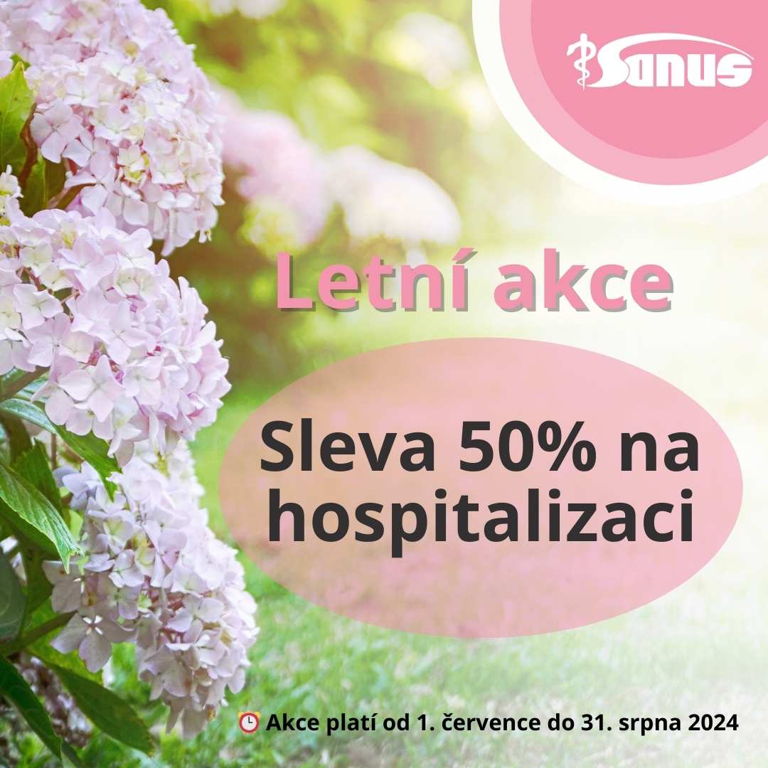Novinky - Letní akce - Sleva na hospitalizaci v Sanus Hradec Králové